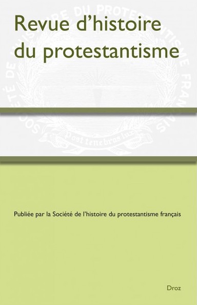 Revue d'histoire du protestantisme